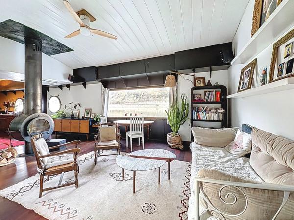 Péniche habitation + studio / 170 m² avec vue exceptionnelle