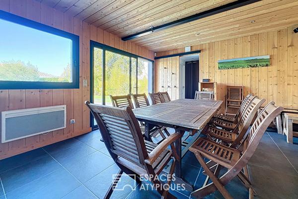 Propriété familiale avec piscine, pool house et bureaux indépendants