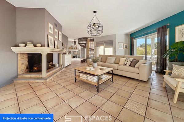 Propriété familiale avec piscine, pool house et bureaux indépendants