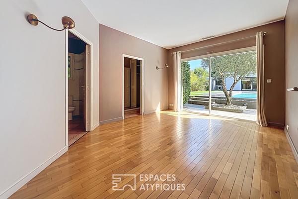 Propriété familiale avec piscine, pool house et bureaux indépendants