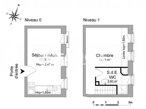 Location Appartement 2 pièces 27.51 m² - 1 RUE SAINT ORENS Toulouse 31000