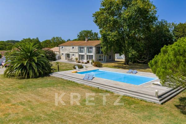 Propriété d’exception sur l’Île d’Oléron, 245 m² au cœur d’un parc de 1,3 ha avec piscine et étang