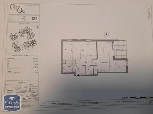 Appartement à louer 3 pièces 62.75m²