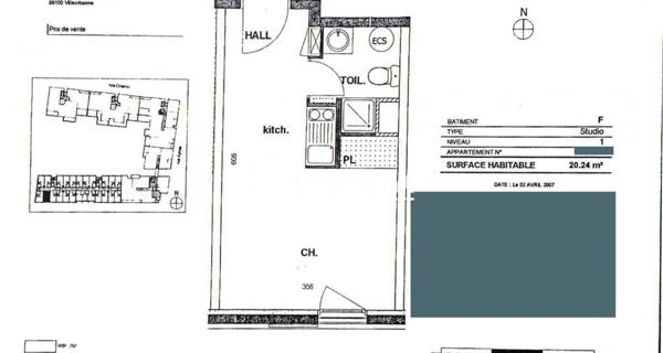 À vendre Appartement 20.24 m² - Villeurbanne 69100