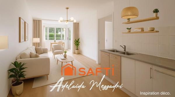 Calme et verdure à l’Archet – 2 pièces avec terrasse-jardin - 48 m2 habitable