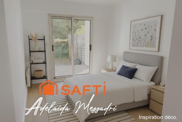 Calme et verdure à l’Archet – 2 pièces avec terrasse-jardin - 48 m2 habitable