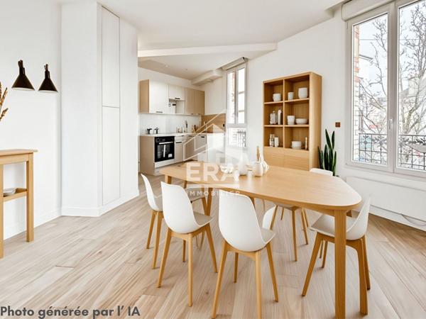 Appartement Montreuil 3 pièce(s) lumineux ave cave et local vélo