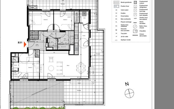 Appartement à vendre    4 pièces • 96 m2 Francheville