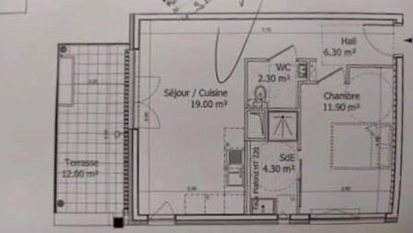 Superbe 2 pièces avec terrasse plein sud – Résidence sécurisée