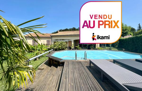 Villa plain-pied 120m2 - Parcelle 915m2 - Châteauneuf/Isère