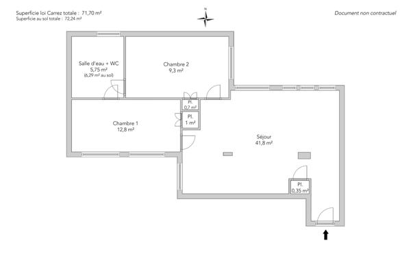 Appartement Paris 18e - RUE PIERRE PICARD