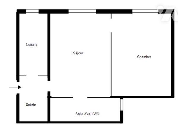 Paris 17ème Rue Pouchet – 2 pièces 32 m²