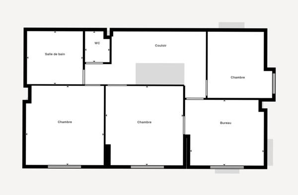 Maison de 5 pièces, 4 chambres avec garage et terrain