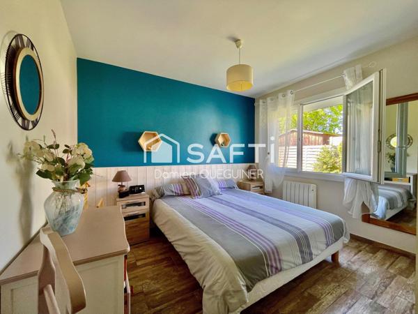 Maison de 105m² sur une belle parcelle paysagée, garage + carport