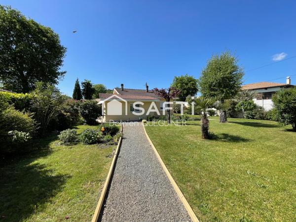Maison de 105m² sur une belle parcelle paysagée, garage + carport