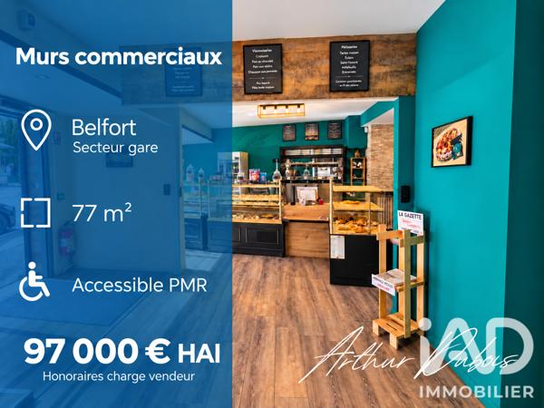 Boutique/Local commercial à vendre 77 m² Belfort