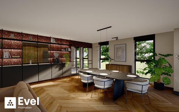 Montigny-Les-Metz - Quartier Vacquinière  : Appartement T5 de  172 m² de niveau