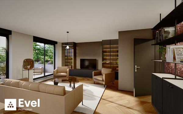 Montigny-Les-Metz - Quartier Vacquinière  : Appartement T5 de  172 m² de niveau