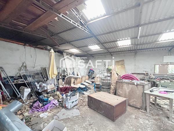 Auterive, Hangar à rénover et terrain à 120 000€