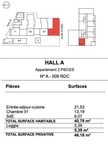 Appartement à vendre 2 pièces 40 m² La Rochelle