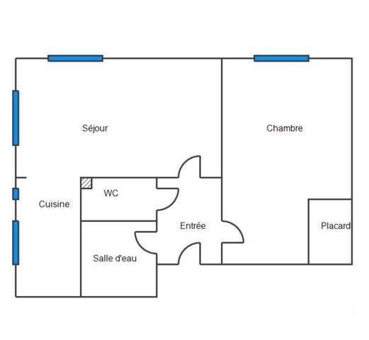 Appartement F2 à vendre  2 pièces - 29,07 m2 AUBERVILLIERS - 93