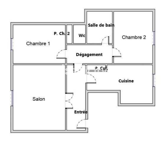 Appartement
         3 pièces
        - 70 m² 206 000 € *