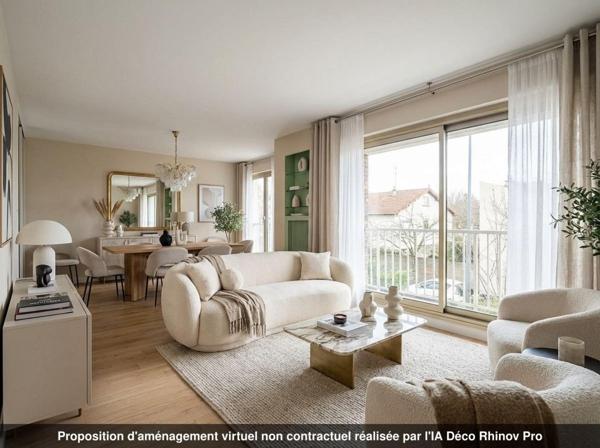 Appartement 4 pièces traversant avec box