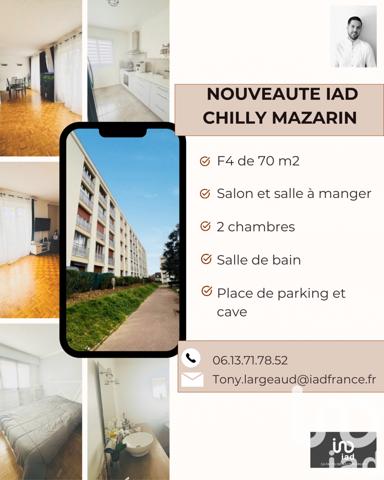 Appartement à vendre 4 pièces 70 m² Chilly-Mazarin
