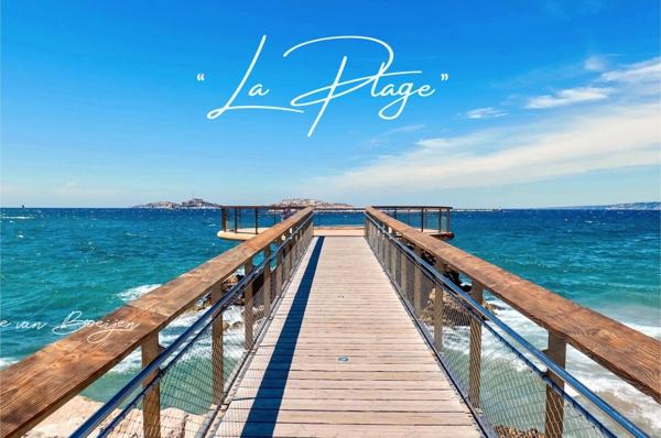 Appartement rénové à vendre à MARSEILLE 7EME ARRONDISSEMENT (13), 3 pièces, 40 m², à 50 m de la plage des Catalans