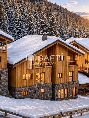 LA PLAGNE – CHALET INDIVIDUEL 142 m² – 6 CHAMBRES – ESPACE BIEN-ÊTRE – SKIS AUX PIEDS – DOMAINE SKIABLE PARADISKI