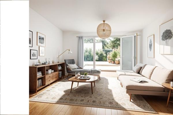 Très agréable 3 pièces de 67 m² avec son jardin de 100 m²