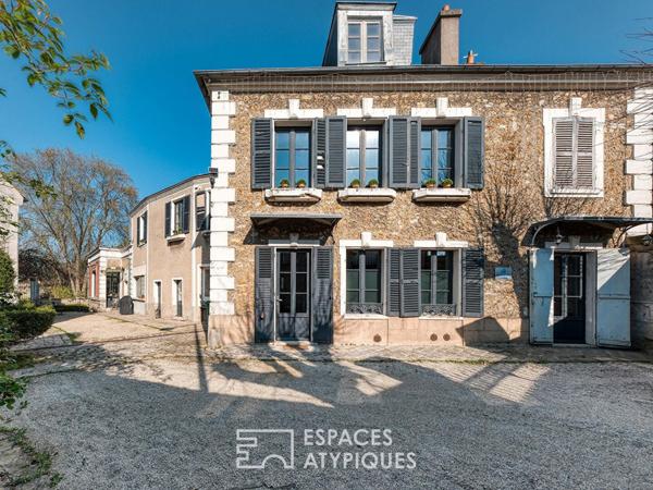 Maison de caractère en coeur de ville avec jardin et revenus locatifs