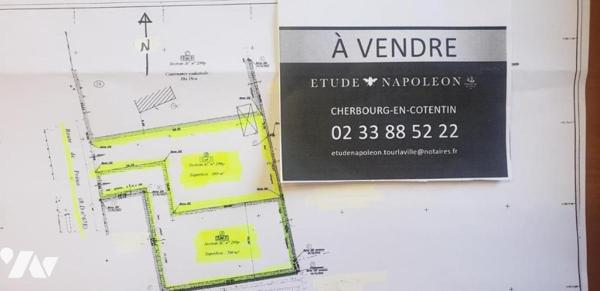 1018- MONTSENELLE, terrains à bâtir lot 1: 706m² et lot 2: 609m²