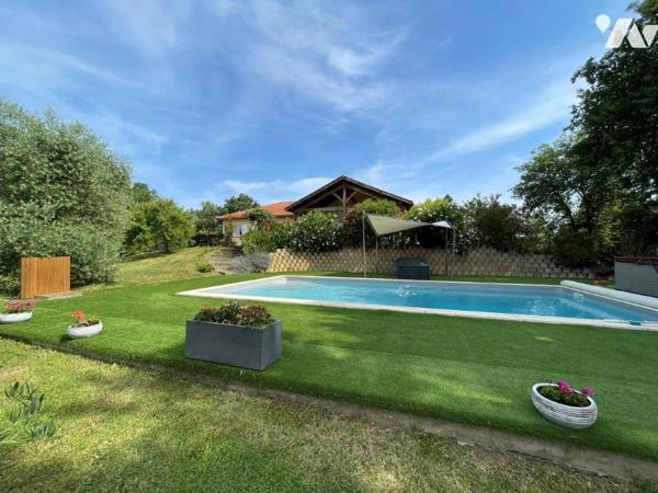 Dans le triangle MARCIAC/VILLECOMTAL/MIELAN Rare: belle propriété récente sur 2ha72a82ca au calme.