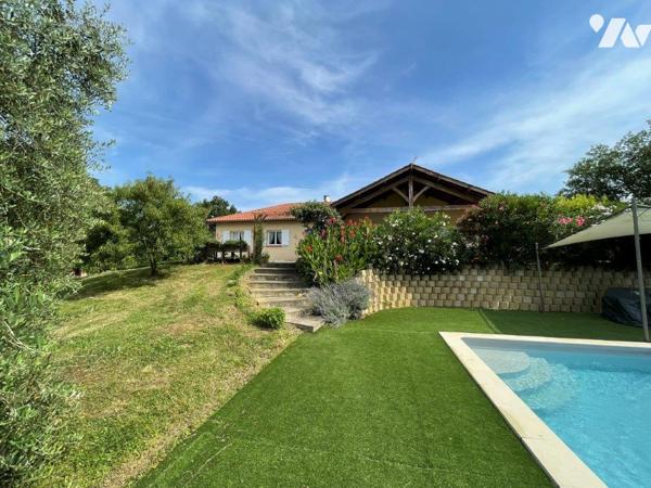 Dans le triangle MARCIAC/VILLECOMTAL/MIELAN Rare: belle propriété récente sur 2ha72a82ca au calme.