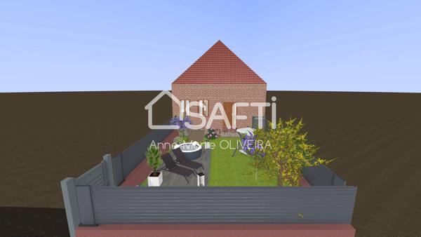 Maison individuelle de village de 4 pièces avec courette, jardinet, cave proches toutes commodités