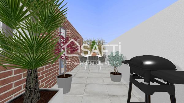 Maison individuelle de village de 4 pièces avec courette, jardinet, cave proches toutes commodités