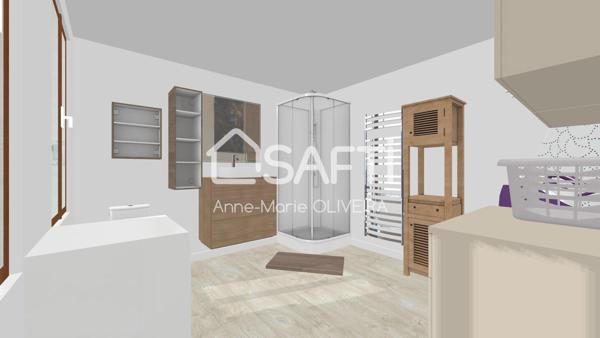 Maison individuelle de village de 4 pièces avec courette, jardinet, cave proches toutes commodités