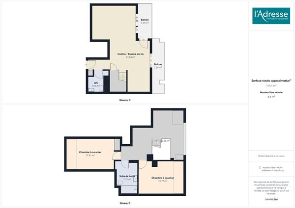 Appartement Annecy 3 pièce(s) 105 m2