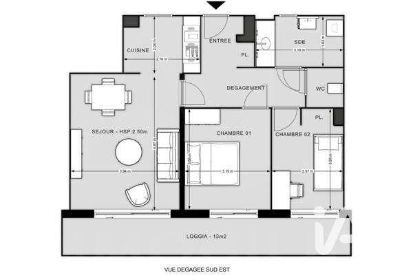Appartement à vendre 3 pièces 62 m² Montreuil