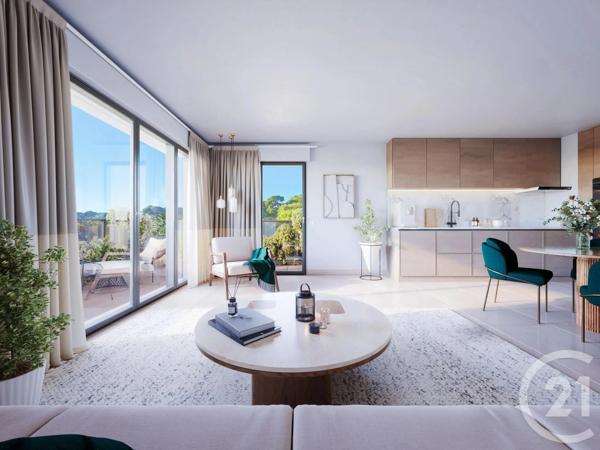 Appartement F3 à vendre  3 pièces - 63,60 m 2   ANTIBES  - 06