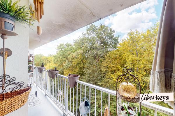 Rare à Tremblay-en-France – F2 de 48,89 m² entièrement rénové, dernier étage avec balcon et vue sur les arbres