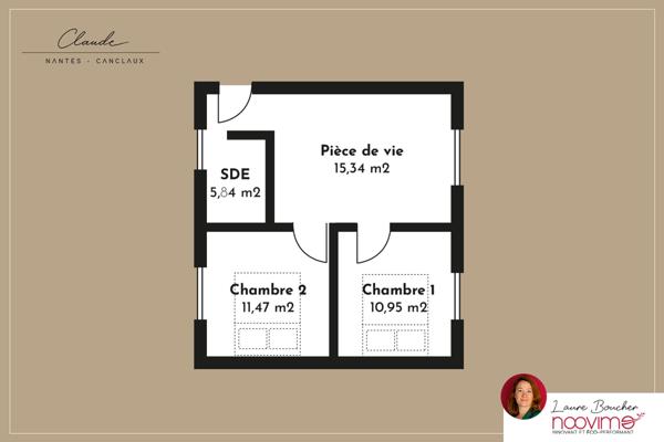 Quartier Canclaux-Dobrée T3 44,95 m2