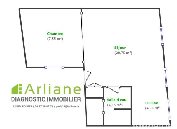 Appartement à vendre 2 pièces 38 m² Paris 4