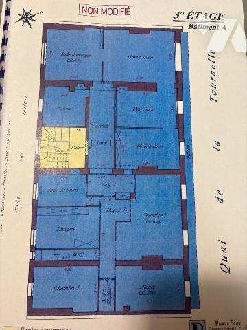 QUAI DE LA TOURNELLE - VUES NOTRE-DAME, SEINE, et ILE SAINT LOUIS - 228,54 m² + balcon + parking