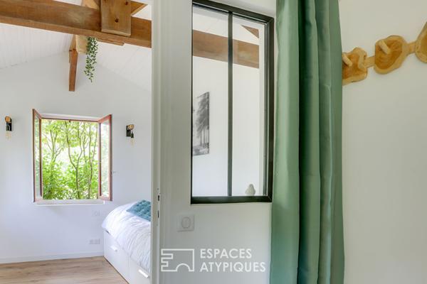 Airial landais du XIXe siècle rénové, piscine et parc arboré à 10 min de l’océan