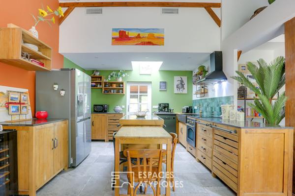 Airial landais du XIXe siècle rénové, piscine et parc arboré à 10 min de l’océan