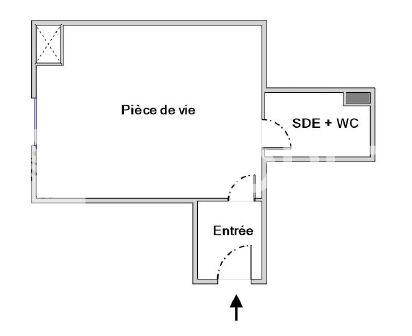 Location appartement Suresnes - 1 pièce(s) - 20 m² - 880 €/mois
