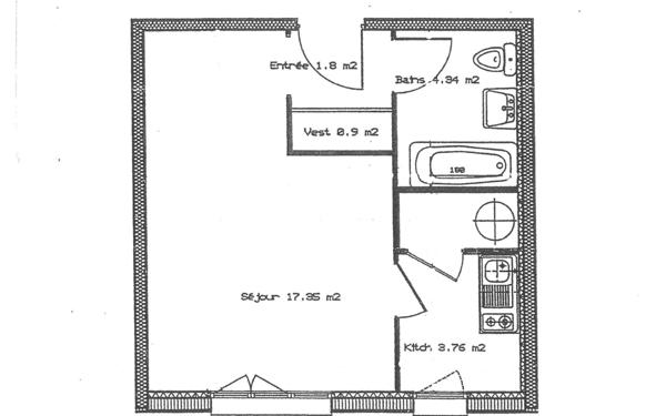 Appartement à louer    1 pièce • 29 m2 Verneuil-sur-Seine