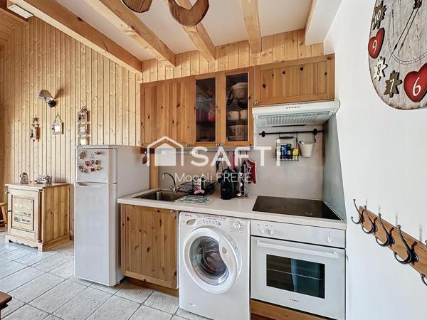 À quelques pas du départ des pistes de ski